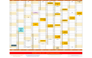 CALENDRIER DES COMPÉTITIONS POUR LA SAISON 2018-2019