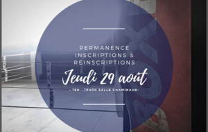 Inscriptions saison 2019-2020