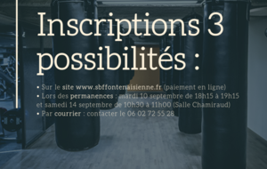 Modalités Inscriptions 